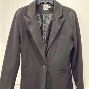 Princess Polly Black Tailored Blazer with Structured Shoulders